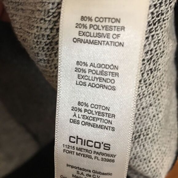 Chicos/Zenergy Color Block mix knit paisley jacket - Picture 5 of 7